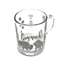 Tasse Big Vok bisons en verre
